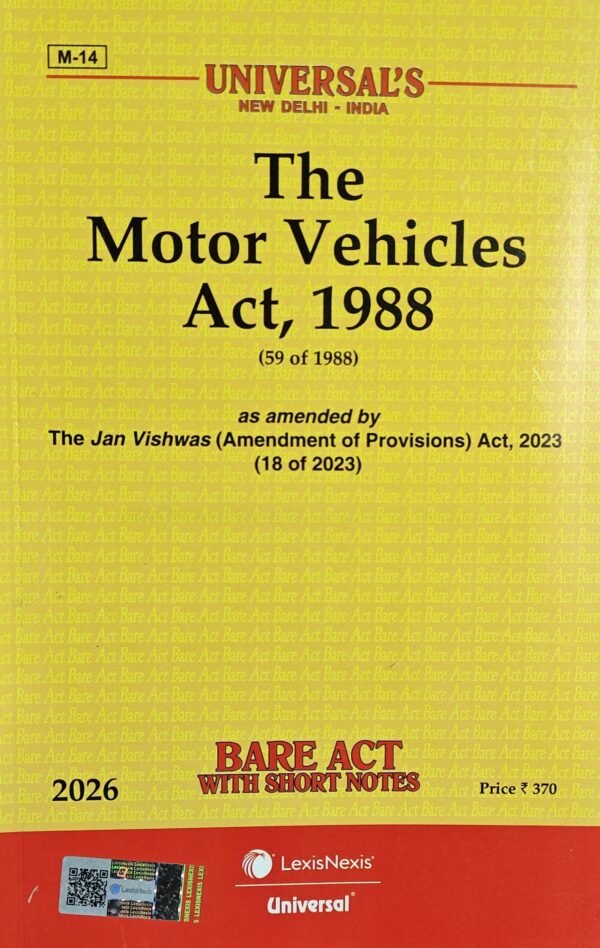 Universal's Motor Vehicles Act, 1988 Edition 2026
