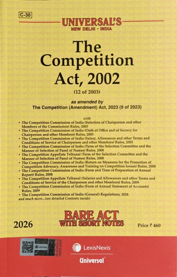 Universal's Competition Act, 2002 Edition 2026