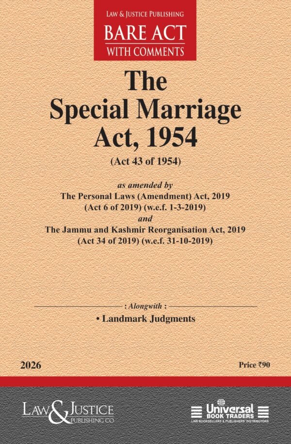 LJP's Special Marriage Act, 1954 Edition 2026