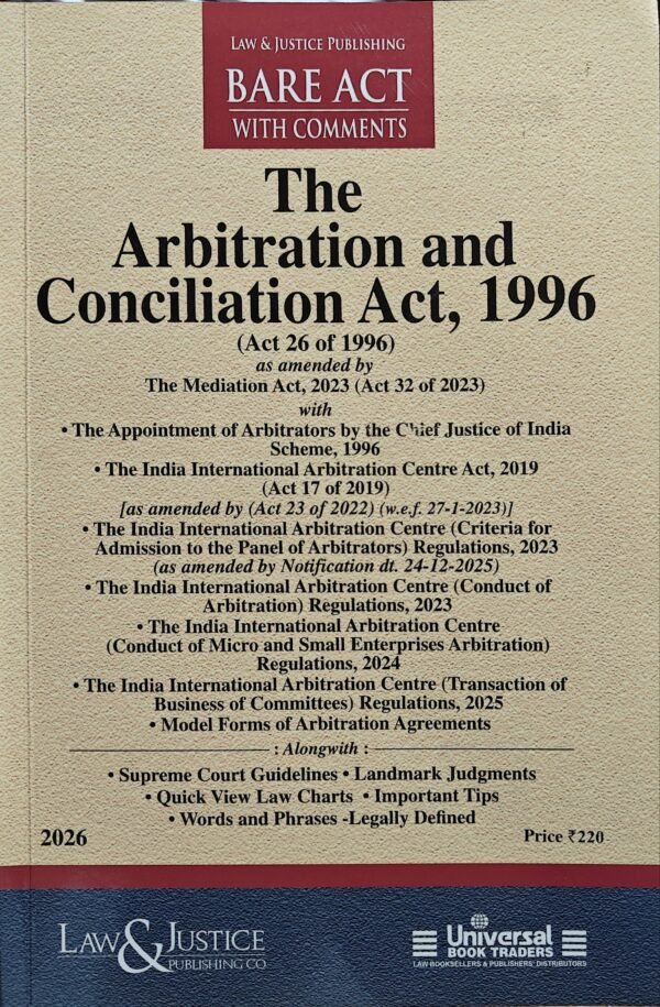 LJP's Arbitration and Conciliation Act, 1996 Edition 2026