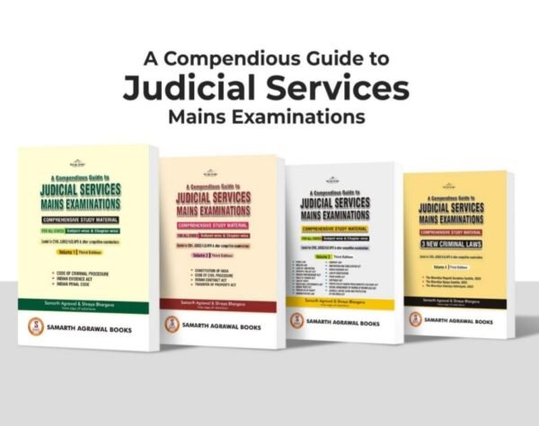 Pariksha Manthan’s A Compendious Guide to Judicial Services Mains Examinations—Volume-I to IV by Samarth Agrawal 2024-25 Edition