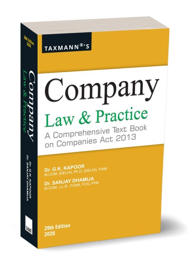 Taxmann's Company Law & Practice by G.K. Kapoor
