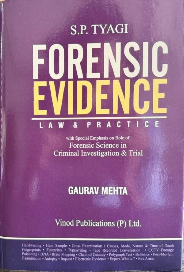Vinod Publication’s Forensic Evidence – Law & Practice by S.P. Tyagi – Edition 2026