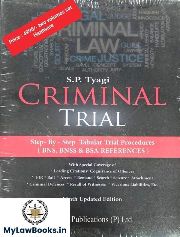 Vinod Publication's Criminal Trial (Law, Practice & Procedure) by SP Tyagi [2 Vols.] Ninth Updated Edition 2025