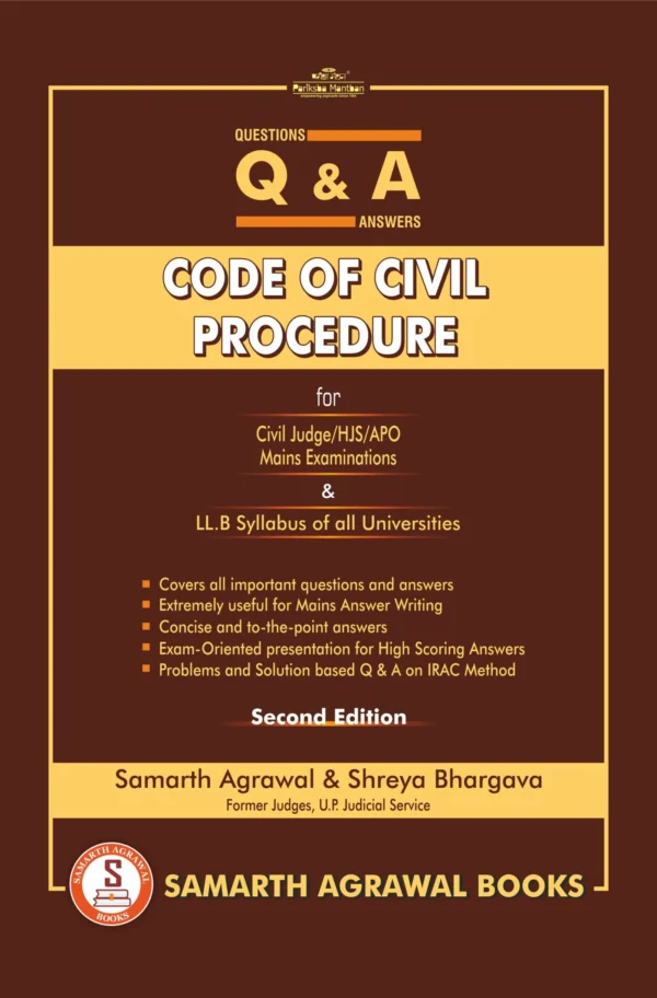 Pariksha Manthan’s Questions and Answers: Code of Civil Procedure by Samarth Agrawal Edition 2026