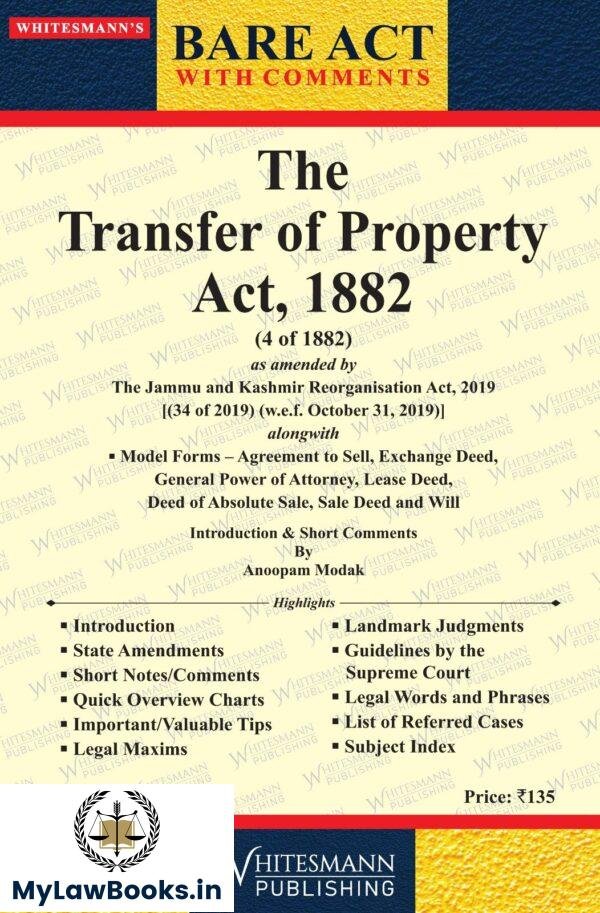 Whitesmann's Transfer of Property Act, 1882 Edition 2025