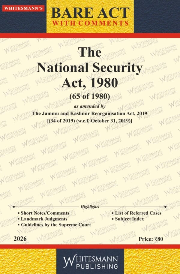 Whitesmann's The National Security Act, 1980 Edition 2026