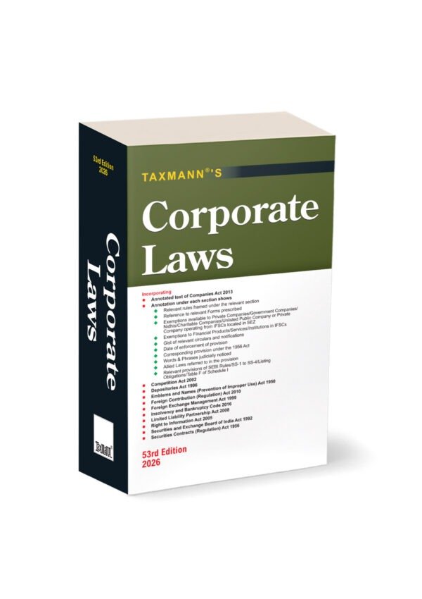 Taxmann's Corporate Laws (Pocket Edition) Edition 2026