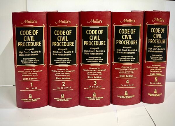 Whytes & Co’s Code of Civil Procedure (5 Volumes) by Mulla – 6th Edition Reprint 2026 (Ashoka Law House)