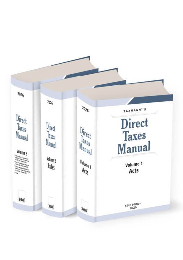 Taxmann's Direct Taxes Manual Set of 3 Volumes 2026
