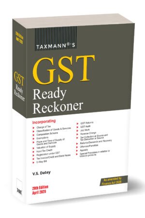 Taxmann's GST Ready Reckoner by V.S. Datey 2026