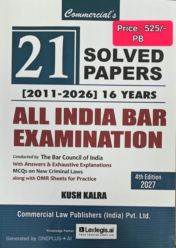 Commercials's All India Bar Exam (AIBE) Solved Papers Edition 2027