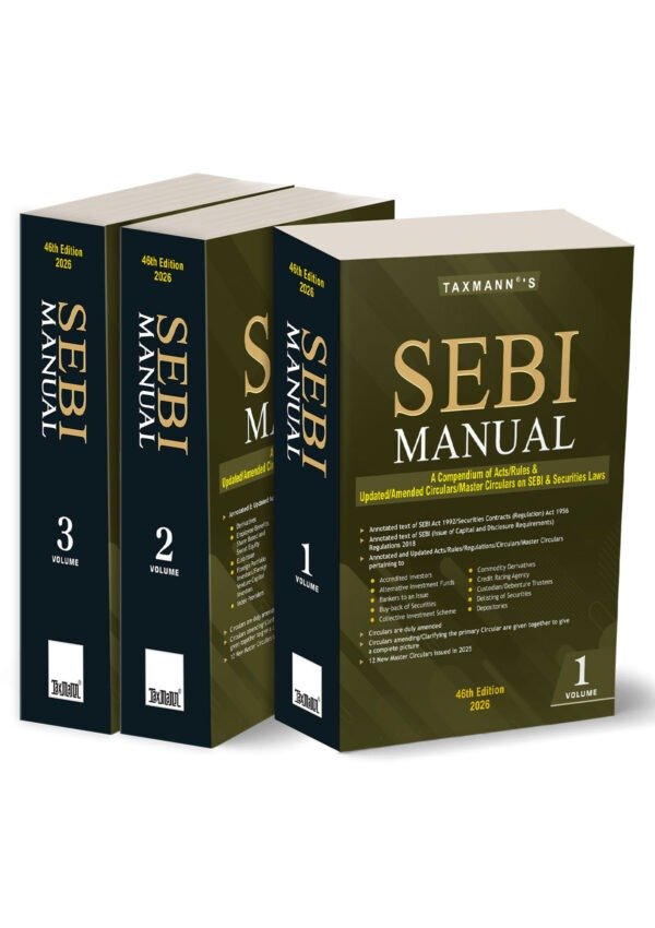 Taxmann's SEBI Manual [3 Vols.] Edition 2026
