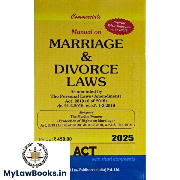 Commercial's Manual on Marriage and Divorce Laws Edition 2025