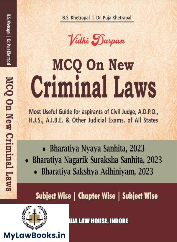 PLH's Vidhi Darpan - MCQ On New Criminal Laws BNS, BNSS & BSA by B.S. Khetrapal | Dr. Puja Khetrapal