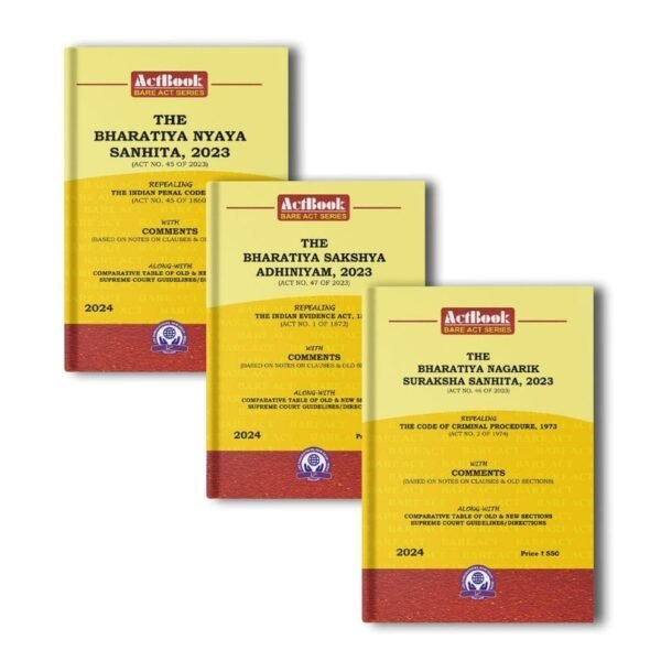 LRC's New Criminal Laws Combo Bharatiya Nyaya Sanhita 2023 (BNS) Bharatiya Nagarik Suraksha Sanhita 2023 (BNSS) Bharatiya Sakshya Adhiniyam 2023 (BSA) Edition 2025