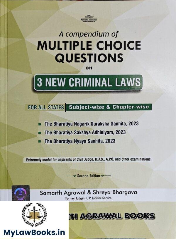 Pariksha Manthan's A Compendium of Multiple Choice Questions on 3 New Criminal Laws by Samarth Agrawal 2025