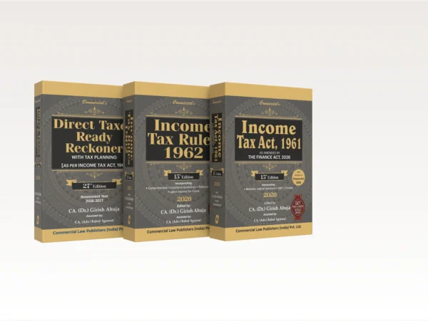 Commercial's Income Tax Complete Reference Set (Direct Tax Ready Reckoner + Income Tax Act + Income Tax Rules) by Dr. Girish Ahuja & Dr. Ravi Gupta Edition 2026