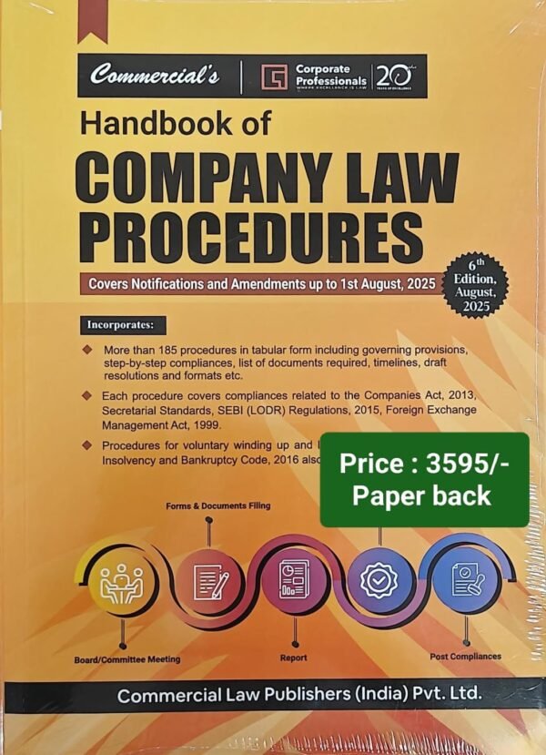 Commercial's Handbook of Company Law Procedures Edition 2025