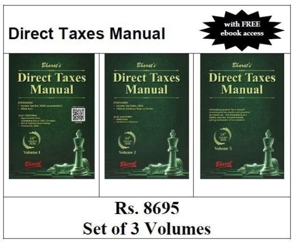 Bharat's Direct Taxes Manual [3Vols.] Edition 2026