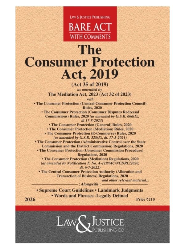 LJP's Consumer Protection Act, 2019 with allied Rules and Regulations Edition 2026