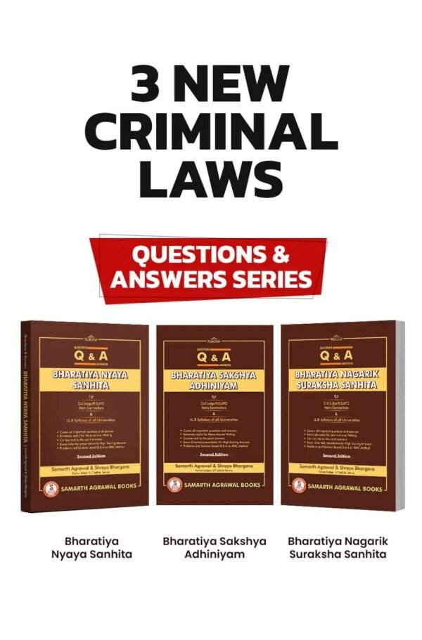 Pariksha Manthan's Questions and Answers: Set of New Criminal Laws BNS, BSA and BNSS [3 Books] by Samarth Agrawal Edition 2026