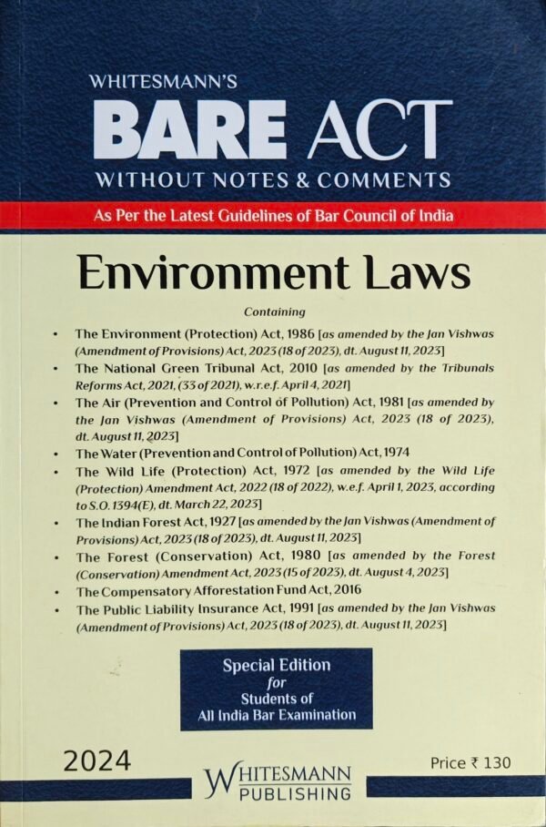 Whitesmann's Environmental Laws for AIBE