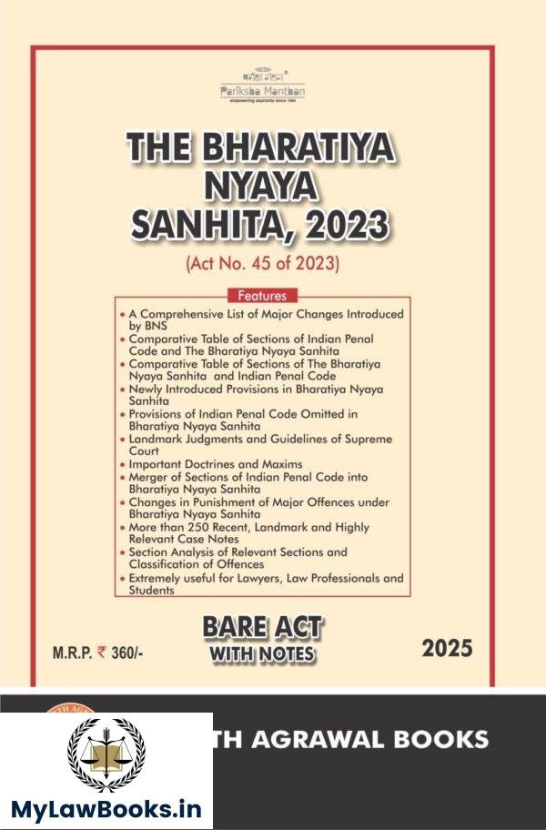 Pariksha Manthan's The Bharatiya Nyaya Sanhita, 2023 (BNS) by Samarth Agarwal Edition 2025