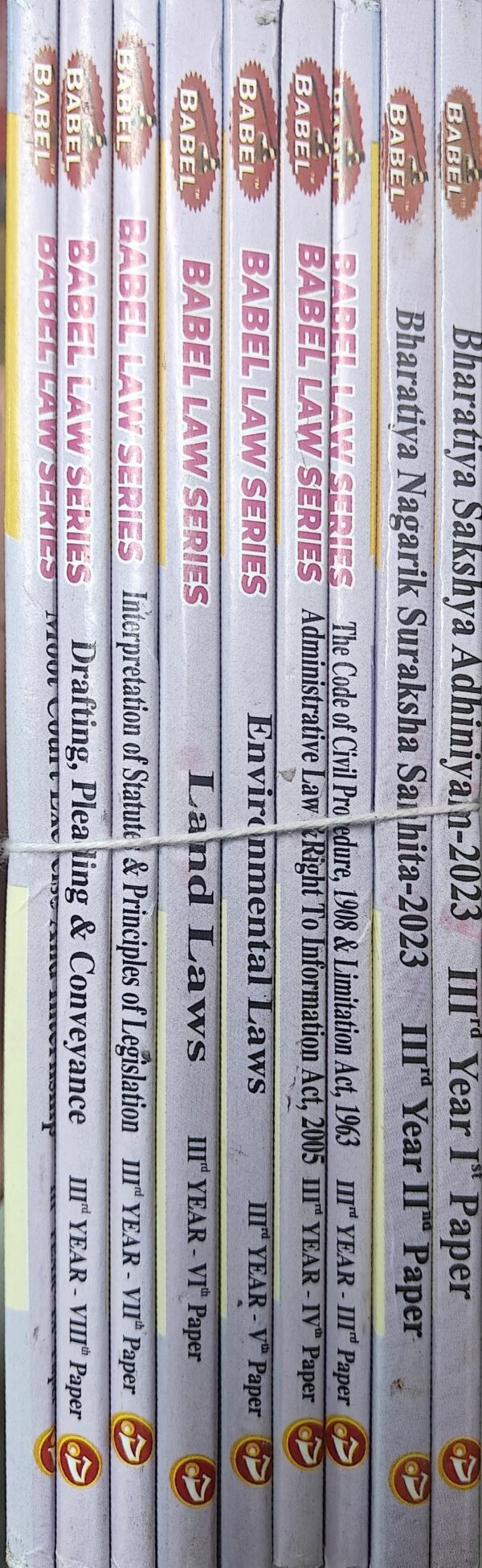 Babel Law Series for Dr Bhimrao Ambedkar University Third Year set of 9 books ( Questions and Answers)