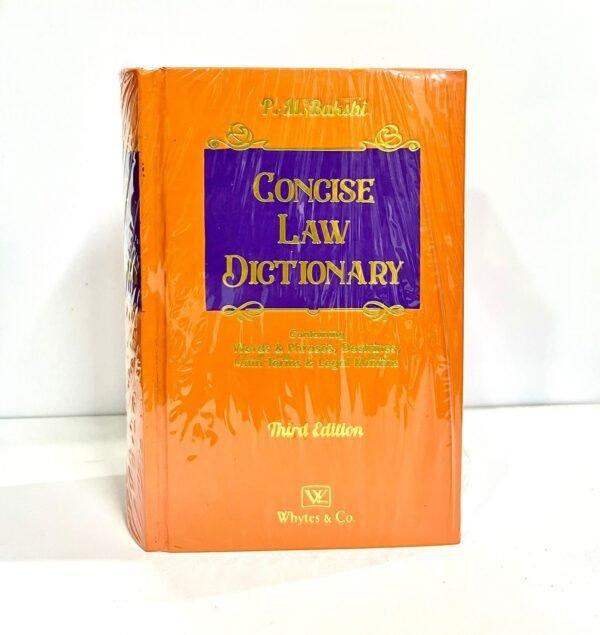 Whytes & Co's Concise Law Dictionary by P M Bakshi Edition 2026 (Hardbound)
