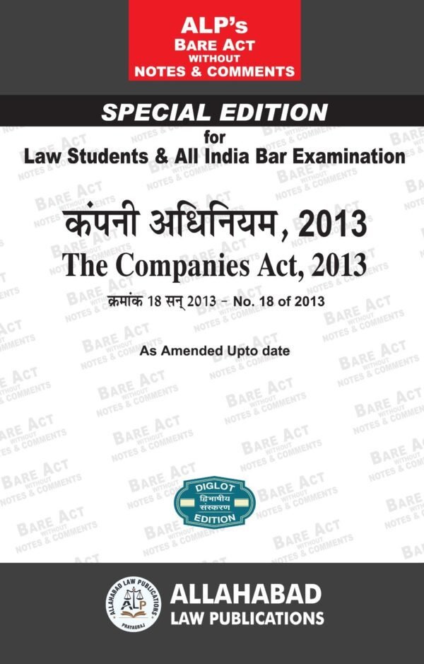 ALP's The Companies Act, 2013 for AIBE Diglot