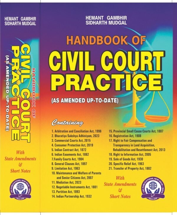LRC Publication's Handbook of Civil Court Practice by Hemant Gambhir & Sidharth Mudgal Edition 2026
