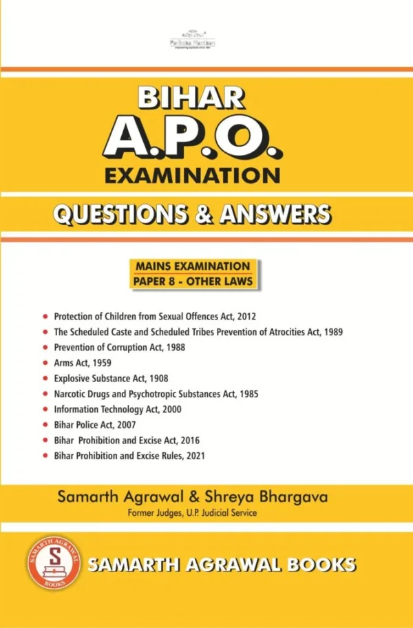 Samarth Agrawal's Bihar APO Examination: Questions and Answers by Samarth Agrawal and Shreya Bhargava