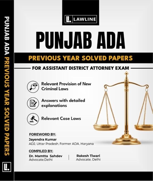 Lawline's Punjab Assistant District Attorney [ADA] Previous year Solved papers Edition 2026