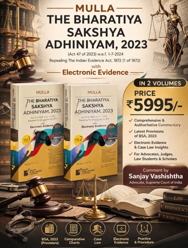 DPC's Bharatiya Sakshya Adhiniyam 2023 (BSA) [2 Vols.] by Mulla Edition 2026