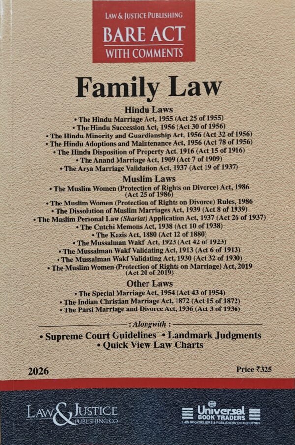 LJP's Family Law Containing Hindu Laws & Muslim Laws Edition 2026