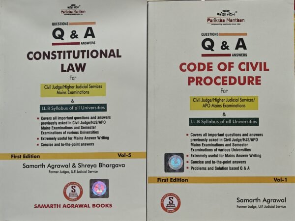 Pariksha Manthan’s Questions and Answers Combo: Code of Civil Procedure & Constitutional Law