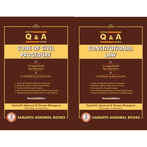 Pariksha Manthan’s Questions and Answers Combo: Code of Civil Procedure & Constitutional Law Edition 2026