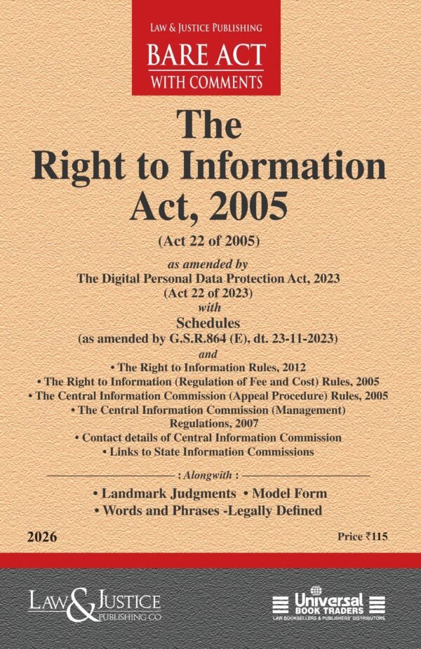 LJP's Right to Information Act, 2005 Edition 2026