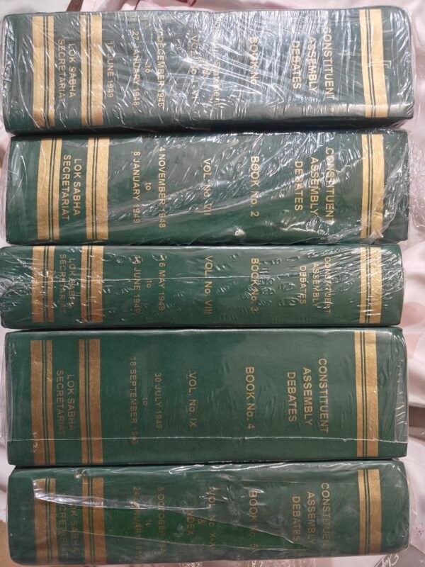 Constituent Assembly Debates in 5 vols from 9 December 1946 to 24 January 1950