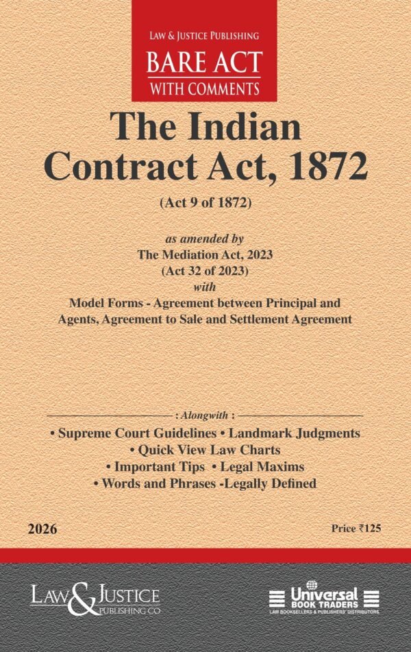 LJP's The Indian Contract Act, 1872 Edition 2026