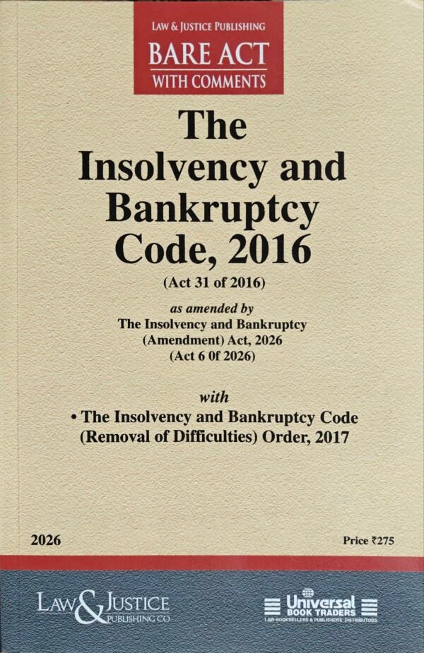 LJP's The Insolvency and Bankruptcy Code, 2016 Edition 2026