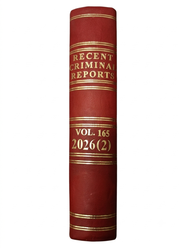 Chawla's Recent Criminal  Reports Vol.165  2026 (2)
